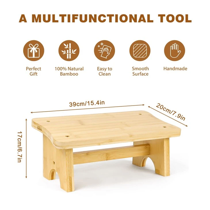 Bamboo Foot Rest Stool For Home And Office high quality